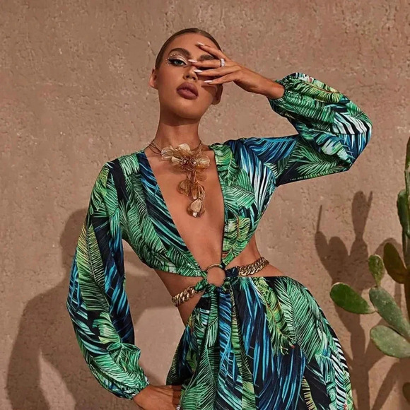 Zara Kate Middleton Famous Cascading Floral Necklace&Earrings Set - Picture 15 of 16